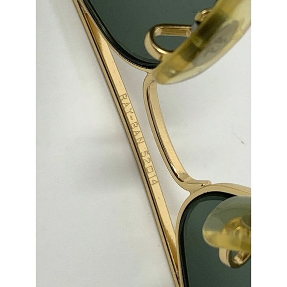 RAY BAN RB3044 SMALL METAL L0207 GOLD AVIATOR SUNGLASSES B&L 3044 G15 - Picture 5 of 12